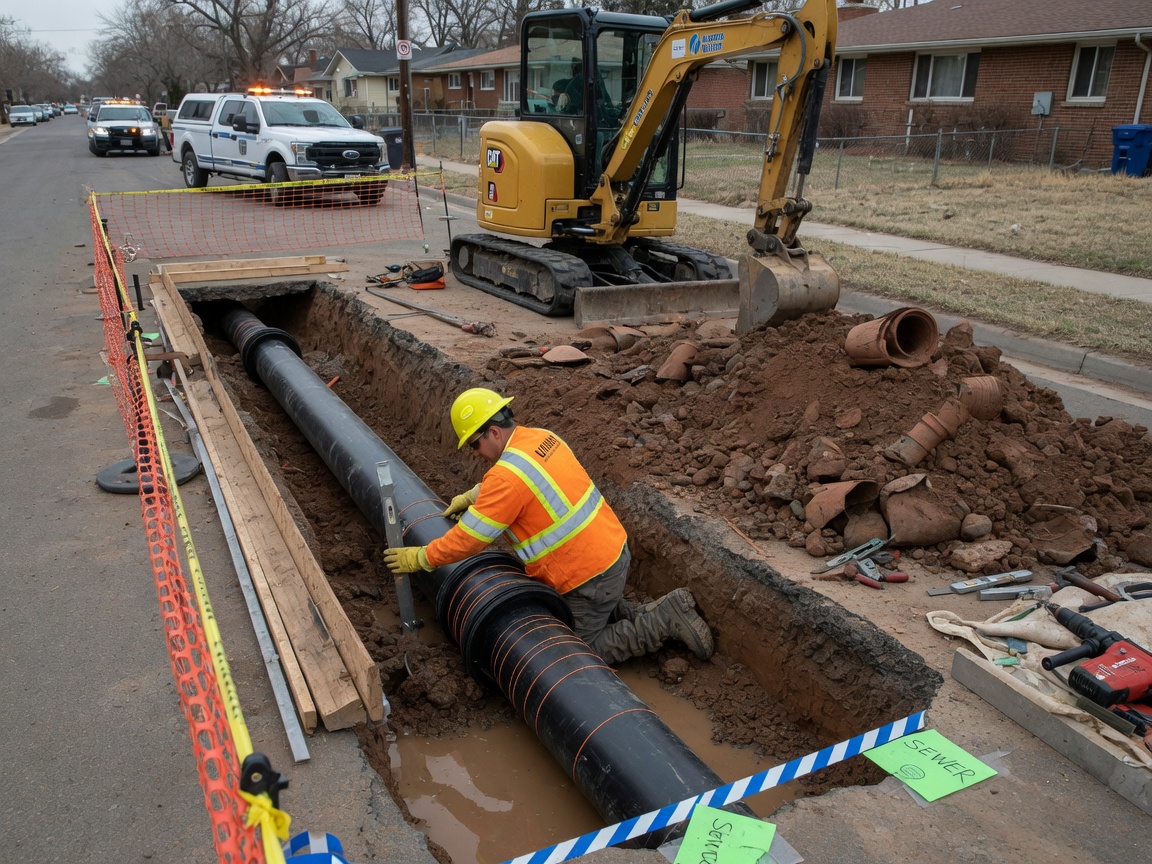 Sewer Line Replacement in Aurora, CO